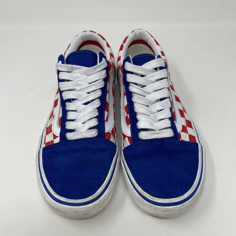 VAN's Checkerboard Suede Classic Shoes Lace up Sneakers Size 6.5